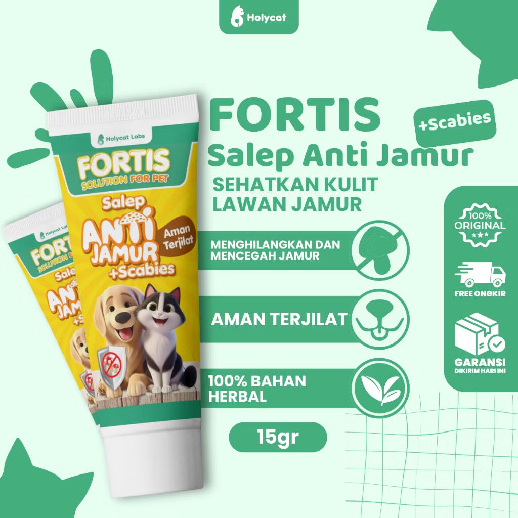 Holycatlabs FORTIS Salep Ringworm, Jamur, Scabies