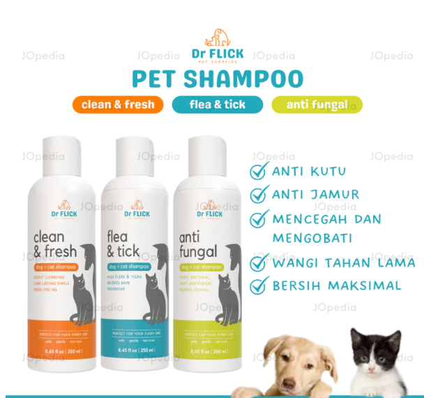 DR FLICK Shampoo Kucing Anti jamur 100ml